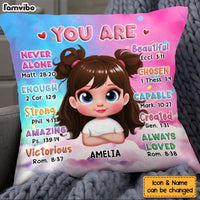 Personalized Gift For Granddaughter You Are Bible Verses Pillow 32756 thumb 1