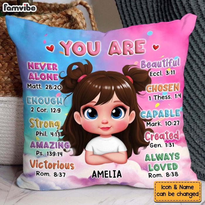 Personalized Gift For Granddaughter You Are Bible Verses Pillow 32756 1