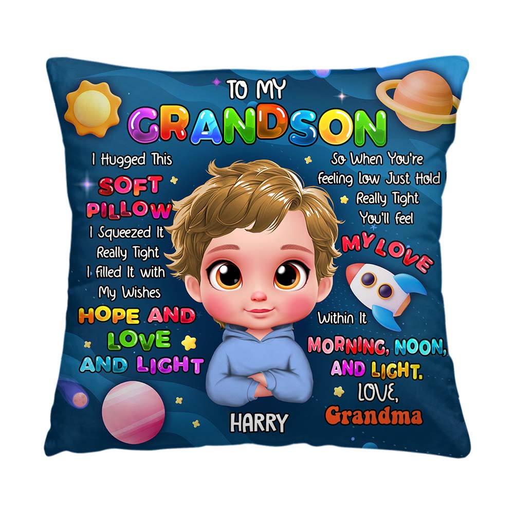 Personalized Gift For Grandson Hug This Pillow 32757 Primary Mockup