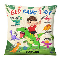 Personalized Gift For Grandson God Says I Am Pillow 32758 thumb 1