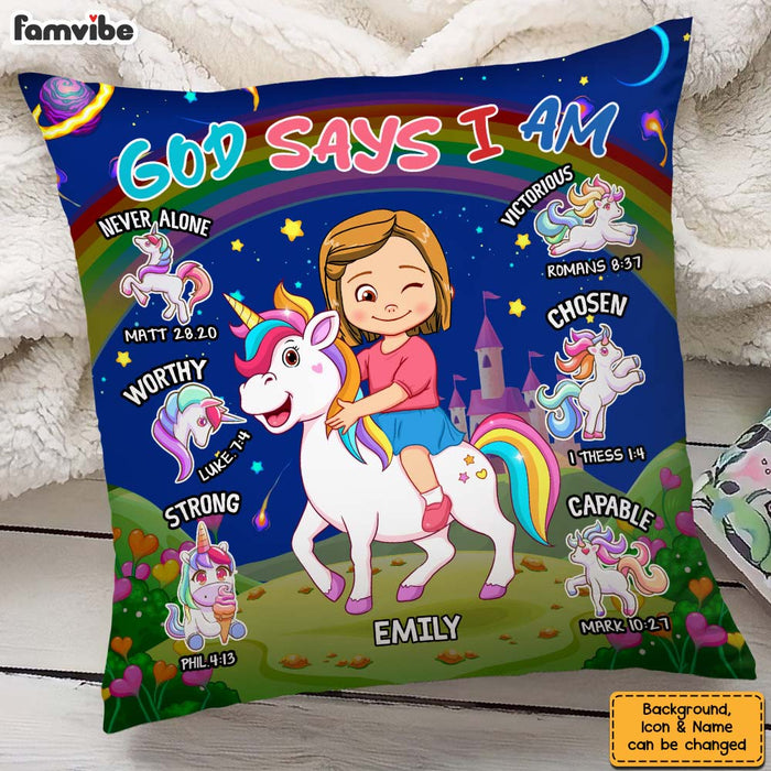 Personalized Gift For Grandson God Says I Am Pillow 32758 1
