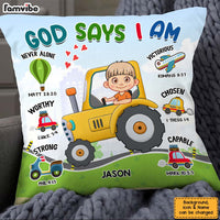 Personalized Gift For Grandson God Says I Am Pillow 32758 thumb 1