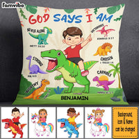 Personalized Gift For Grandson God Says I Am Pillow 32758 thumb 1