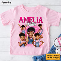 Personalized Gift For Granddaughter Custom Photo Vintage Graphic 90s Kid T Shirt - Kid Hoodie - Kid Sweatshirt 32766 thumb 1