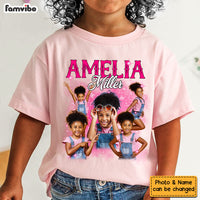 Personalized Gift For Granddaughter Custom Photo Vintage Graphic 90s Kid T Shirt - Kid Hoodie - Kid Sweatshirt 32766 thumb 1