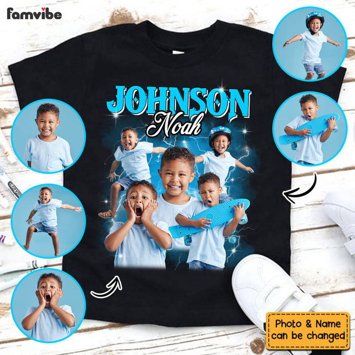 Personalized Gift For Grandson Photo Bootleg Kid T Shirt - Kid Hoodie - Kid Sweatshirt 32771 1