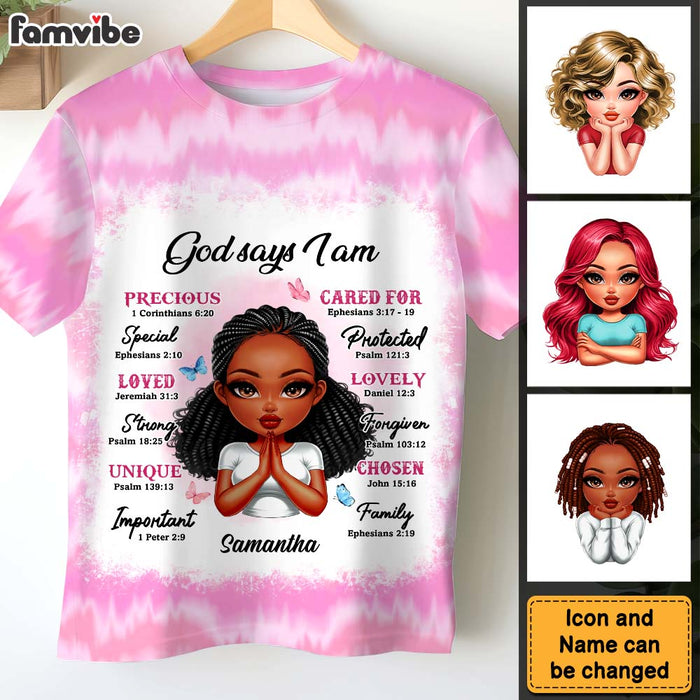 Personalized Gift For Daughter God Says I Am All-over Print T Shirt - Hoodie - Sweatshirt 32772 1