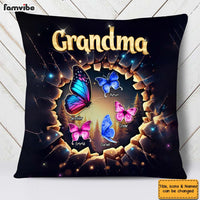Personalized Gift For Grandma Butterfly 3D Effect Pillow 32773 thumb 1