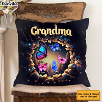 Personalized Gift For Grandma Butterfly 3D Effect Pillow 32773 thumb 1
