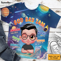 Personalized Gift For Granddaughter God Says I Am All-over Print Kids Shirt 32774 thumb 1