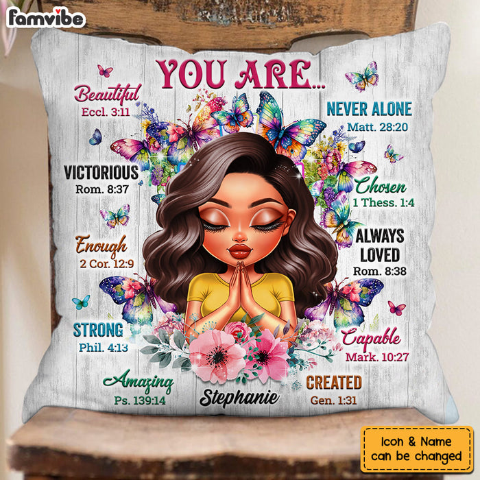 Personalized Gift For Daughter You Are Bible Verses Pillow 32776 1