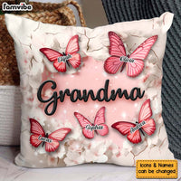 Personalized Gift For Grandma Crack In A Wall Butterfly Print Pillow 32779 thumb 1