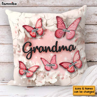 Personalized Gift For Grandma Crack In A Wall Butterfly Print Pillow 32779 thumb 1