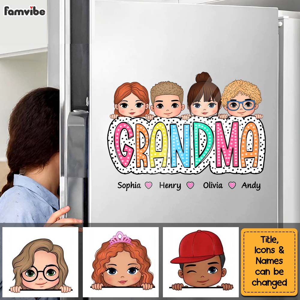 Personalized Gift For Grandma Dalmatian Dots Photo Decal 32718 32783 Primary Mockup