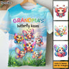 Personalized Gift For Grandma Butterfly Kisses All-over Print T Shirt - Hoodie - Sweatshirt 32785 1
