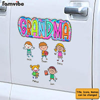 Personalized Gift For Grandma Colorful Doodle Photo Decal 32792 thumb 1