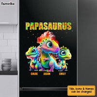Personalized Gift For Grandpa Papasaurus Photo Decal 32793 thumb 1