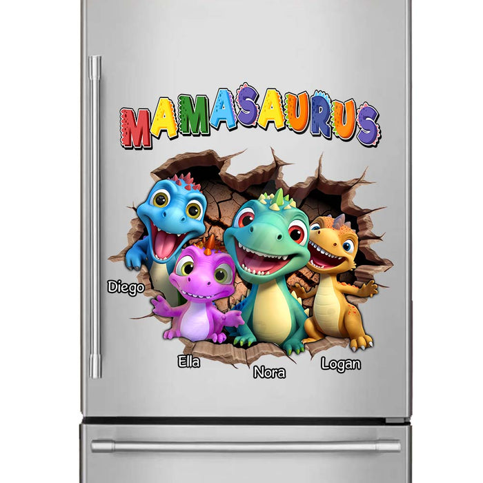 Personalized Gift for Mom Grandma Mamasaurus 3D Icon Photo Decal 32794 1