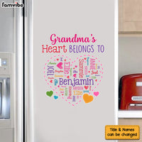 Personalized Gift For Grandma's Heart Belongs To Photo Decal 32377 32795 thumb 1
