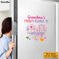 Personalized Gift For Grandma's Heart Belongs To Photo Decal 32377 32795 thumb 1