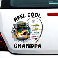 Personalized Gift For Grandpa Reel Cool Grandpa Photo Decal 32798 thumb 1