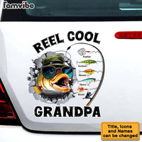 Personalized Gift For Grandpa Reel Cool Grandpa Photo Decal 32798 thumb 1