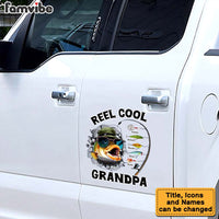 Personalized Gift For Grandpa Reel Cool Grandpa Photo Decal 32798 thumb 1