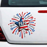 Personalized Gift For Grandpa American Flag Photo Decal 32801 thumb 1
