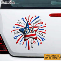 Personalized Gift For Grandpa American Flag Photo Decal 32801 thumb 1