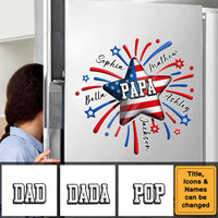 Personalized Gift For Grandpa American Flag Photo Decal 32801 thumb 1