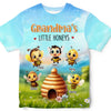 Personalized Gift For Grandma Little Honeys All-over Print T Shirt - Hoodie - Sweatshirt 32803 1