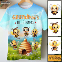 Personalized Gift For Grandma Little Honeys All-over Print T Shirt - Hoodie - Sweatshirt 32803 thumb 1