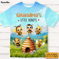 Personalized Gift For Grandma Little Honeys All-over Print T Shirt - Hoodie - Sweatshirt 32803 thumb 1