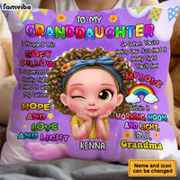 Personalized Gift For Granddaughter Hug This Pillow 32804 thumb 1