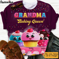 Personalized Personalized Gift For Grandma Baking Queen All-over Print T Shirt - Hoodie - Sweatshirt 32805 thumb 1
