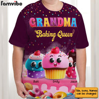 Personalized Personalized Gift For Grandma Baking Queen All-over Print T Shirt - Hoodie - Sweatshirt 32805 thumb 1