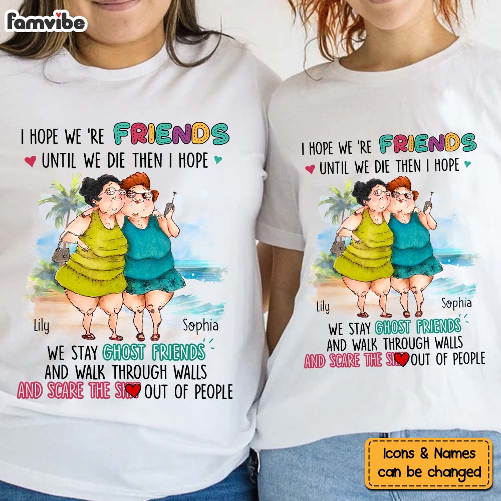 Personalized Gift For Friends Sisters Funny Couple T Shirt 32807 Primary Mockup