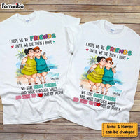 Personalized Gift For Friends Sisters Funny Couple T Shirt 32807 thumb 1