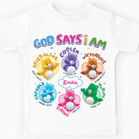 Personalized Gift For Granddaughter  God says I am Kid T Shirt - Kid Hoodie - Kid Sweatshirt 32808 thumb 1