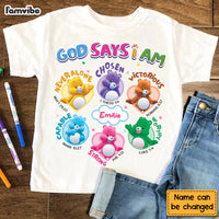 Personalized Gift For Granddaughter  God says I am Kid T Shirt - Kid Hoodie - Kid Sweatshirt 32808 thumb 1