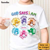 Personalized Gift For Granddaughter  God says I am Kid T Shirt - Kid Hoodie - Kid Sweatshirt 32808 thumb 1