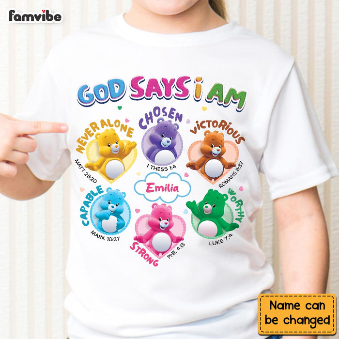 Personalized Gift For Granddaughter  God says I am Kid T Shirt - Kid Hoodie - Kid Sweatshirt 32808 1