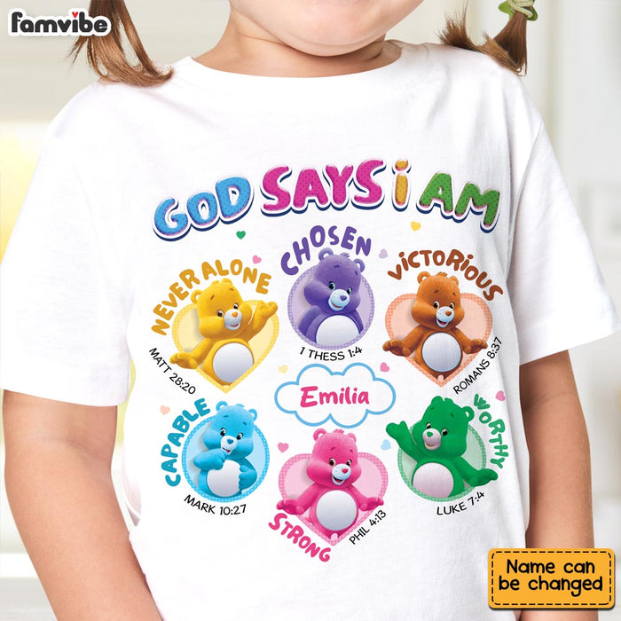 Personalized Gift For Granddaughter  God says I am Kid T Shirt - Kid Hoodie - Kid Sweatshirt 32808 1