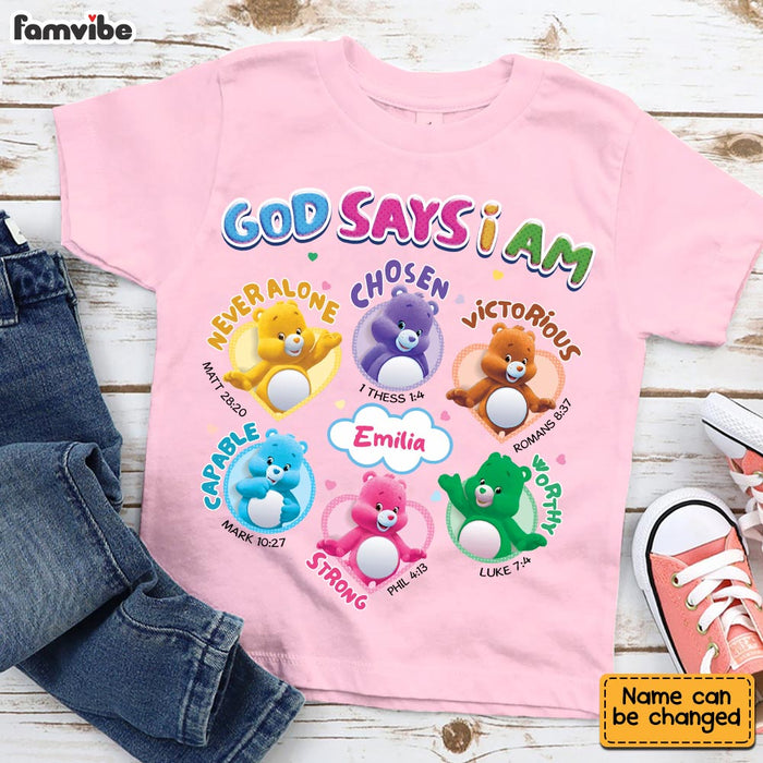 Personalized Gift For Granddaughter  God says I am Kid T Shirt - Kid Hoodie - Kid Sweatshirt 32808 1