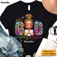 Personalized Gift For Granddaughter With God Everything Is Possible Shirt - Hoodie - Sweatshirt 32809 thumb 1