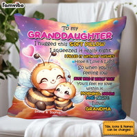 Personalized Gift For Granddaughter Animal Hug This Pillow 32813 thumb 1