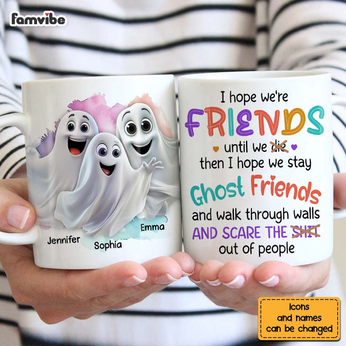 Personalized Gift for Sisters Ghost Friends Mug 32815 1