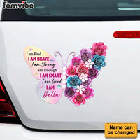 Personalized I Am Kind Butterfly Floral Photo Decal 32816 thumb 1