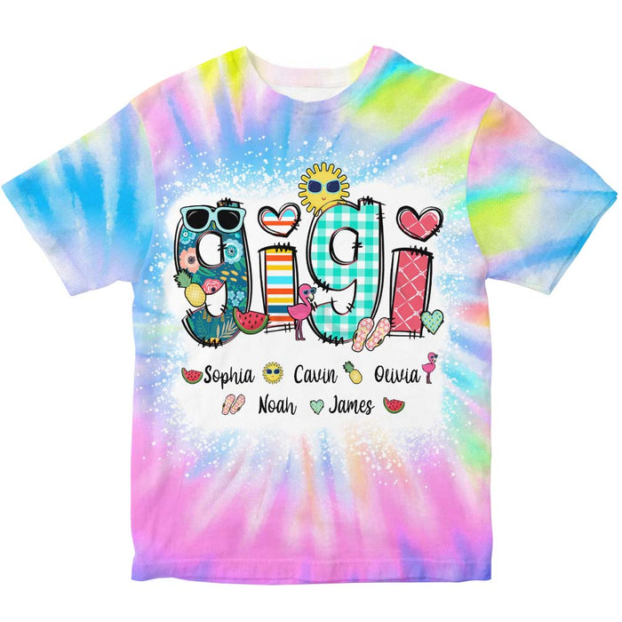 Personalized Gift For Grandma Summer Holiday All-over Print T Shirt 32822 1