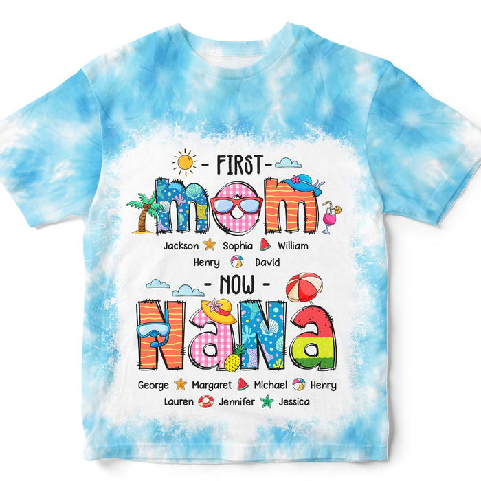 Personalized Gift For Grandma First Now Summer Holiday All-over Print T Shirt - Hoodie - Sweatshirt 32823 1